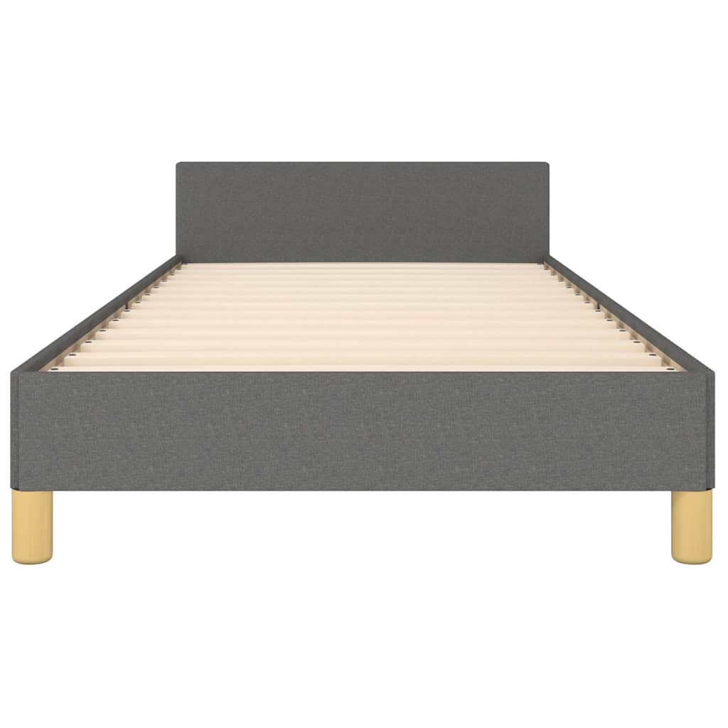 Giroletto senza Materasso Grigio Scuro 100x200 cm Tessuto
