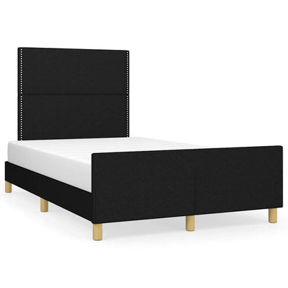 Giroletto senza Materasso Nero 120x200 cm Tessuto