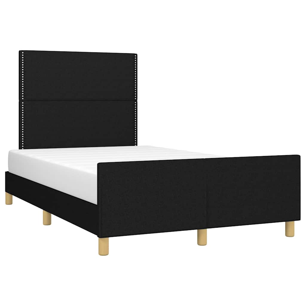 Giroletto senza Materasso Nero 120x200 cm Tessuto