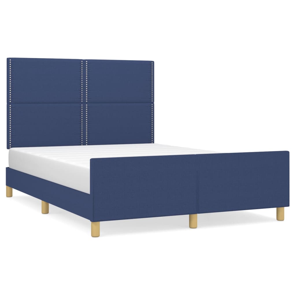 Giroletto senza Materasso Blu 140x190 cm in Tessuto - homemem39