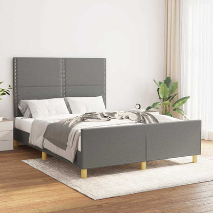 Giroletto senza Materasso Grigio Scuro 140x200 cm Tessuto