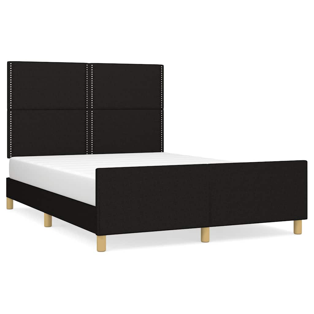 Giroletto senza Materasso Nero 140x200 cm in Tessuto | homemem39
