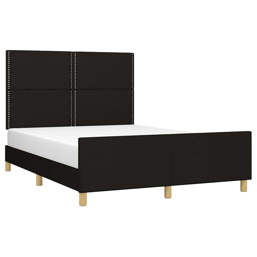 Giroletto senza Materasso Nero 140x200 cm in Tessuto | homemem39