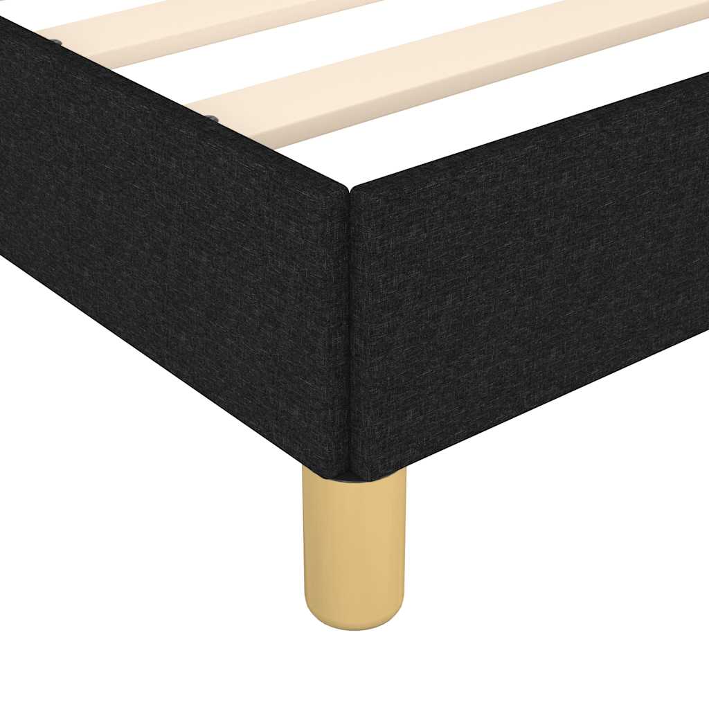 Giroletto senza Materasso Nero 140x200 cm in Tessuto | homemem39