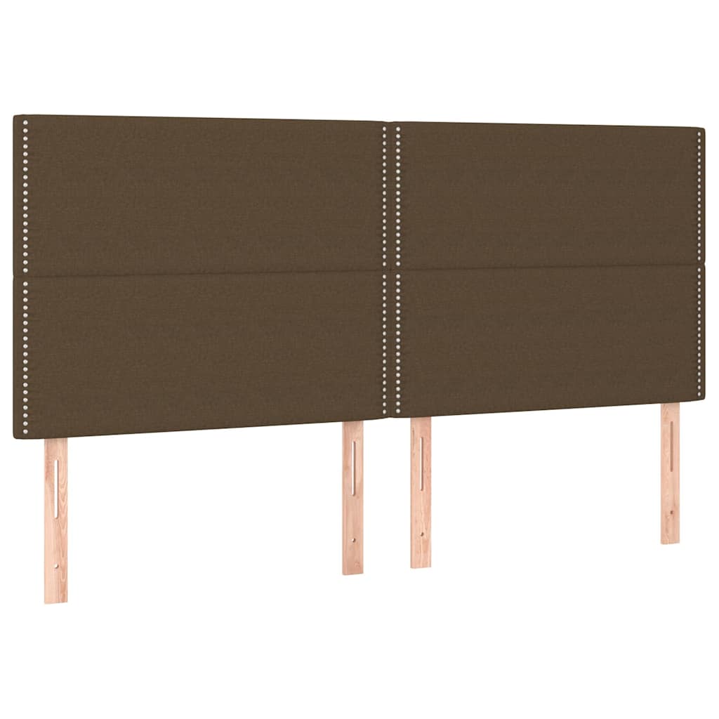 Giroletto senza Materasso Marrone Scuro 180x200 cm Tessuto
