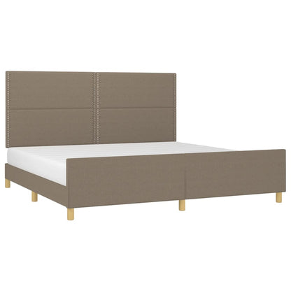 Giroletto senza Materasso Tortora 200x200 cm in Tessuto | homemem39