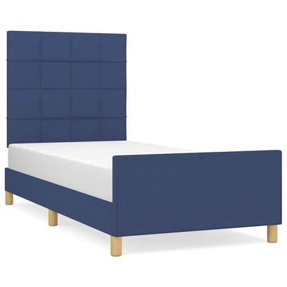 Giroletto senza Materasso Blu 90x190 cm in Tessuto