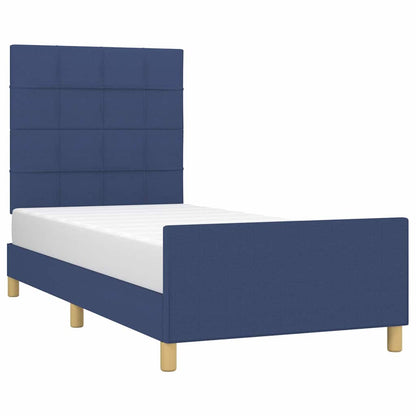 Giroletto senza Materasso Blu 90x190 cm in Tessuto