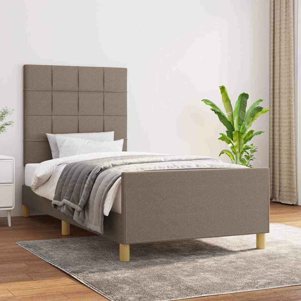 Giroletto senza Materasso Tortora 100x200 cm in Tessuto