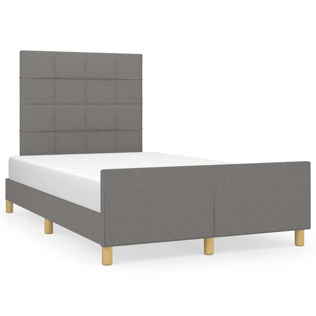 Giroletto senza Materasso Grigio Scuro 120x200 cm Tessuto