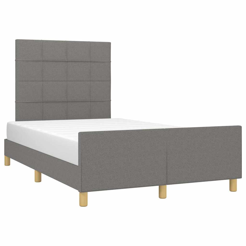 Giroletto senza Materasso Grigio Scuro 120x200 cm Tessuto