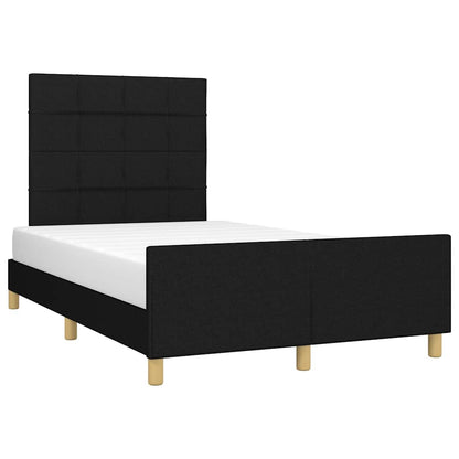 Giroletto senza Materasso Nero 120x200 cm Tessuto