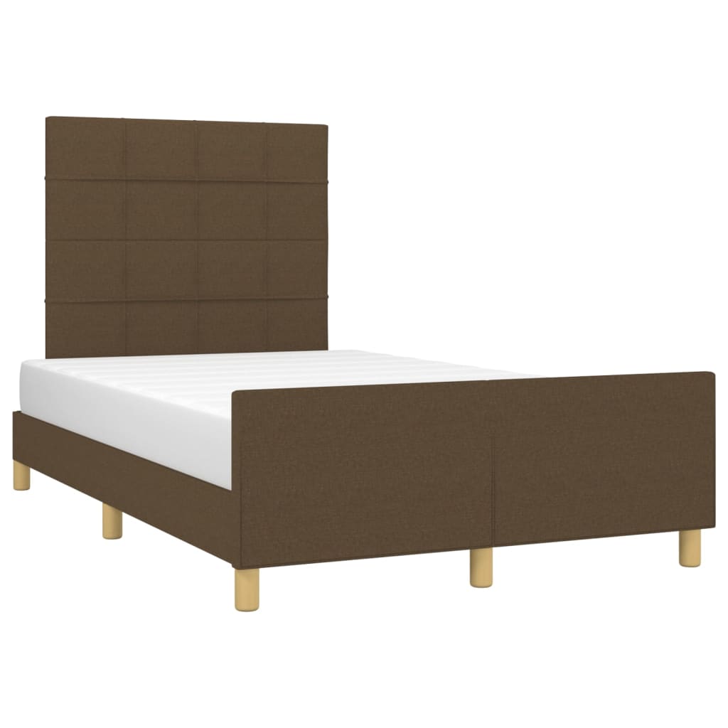 Giroletto senza Materasso Marrone Scuro 120x200 cm Tessuto | homemem39