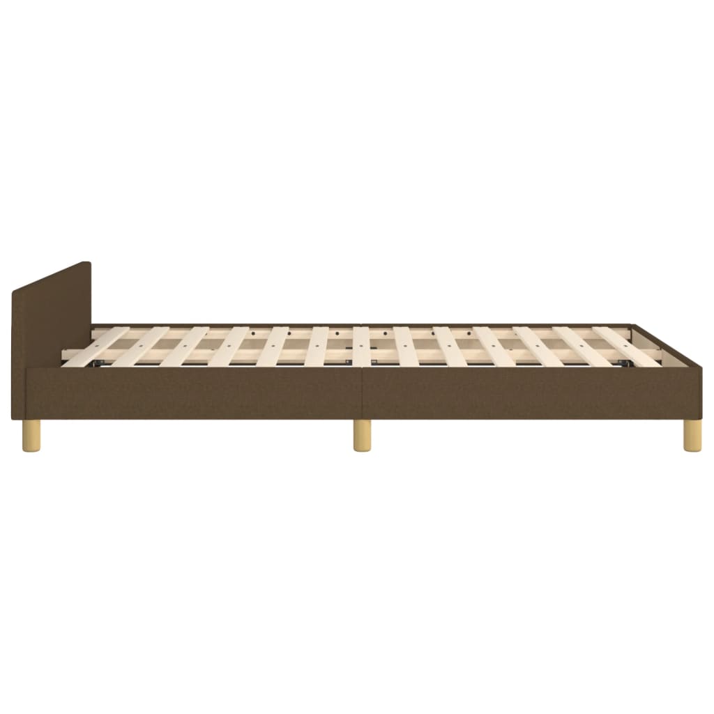 Giroletto senza Materasso Marrone Scuro 120x200 cm Tessuto | homemem39