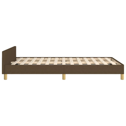 Giroletto senza Materasso Marrone Scuro 120x200 cm Tessuto | homemem39