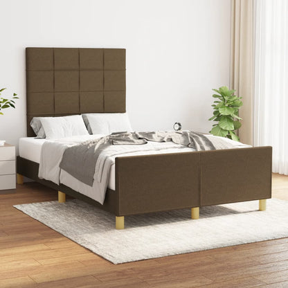 Giroletto senza Materasso Marrone Scuro 120x200 cm Tessuto | homemem39