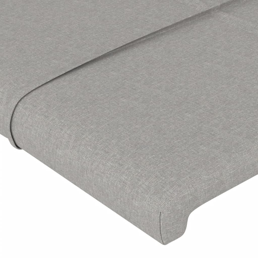Giroletto senza Materasso Grigio Chiaro 140x190 cm Tessuto - homemem39