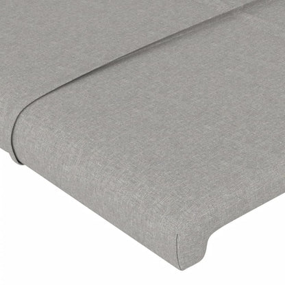Giroletto senza Materasso Grigio Chiaro 140x190 cm Tessuto - homemem39