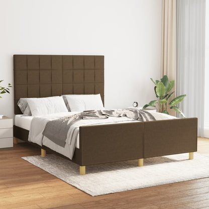 Giroletto senza Materasso Marrone Scuro 140x190 cm Tessuto | homemem39