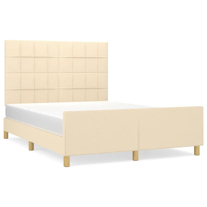 Giroletto senza Materasso Crema 140x190 cm in Tessuto