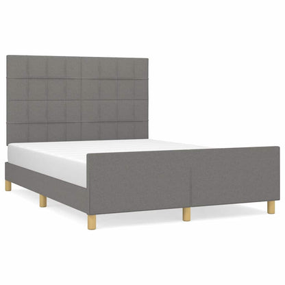 Giroletto senza Materasso Grigio Scuro 140x200 cm Tessuto