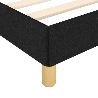 Giroletto senza Materasso Nero 140x200 cm in Tessuto