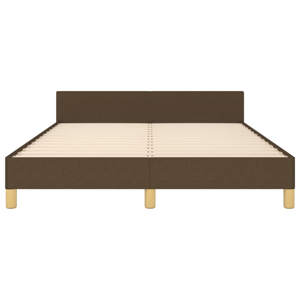 Giroletto senza Materasso Marrone Scuro 140x200 cm Tessuto | homemem39