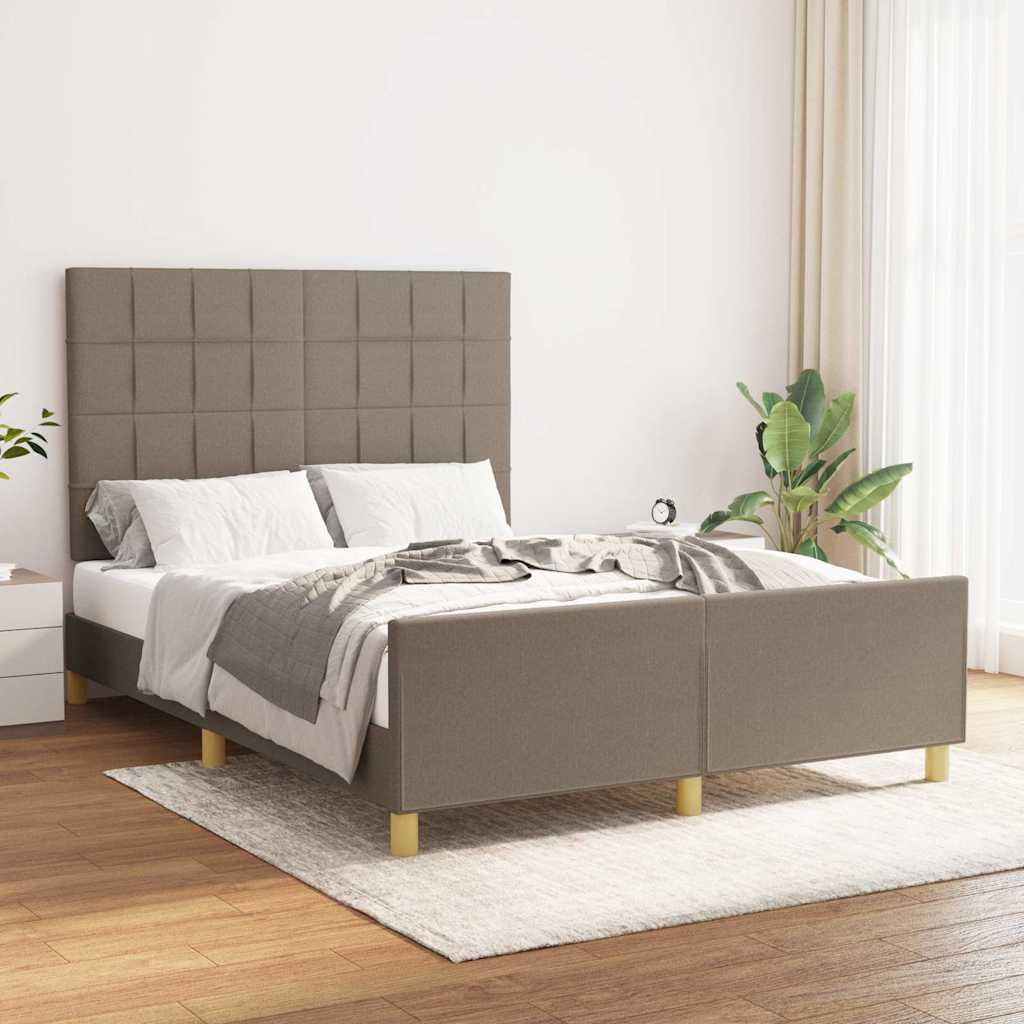Giroletto senza Materasso Tortora 140x200 cm in Tessuto