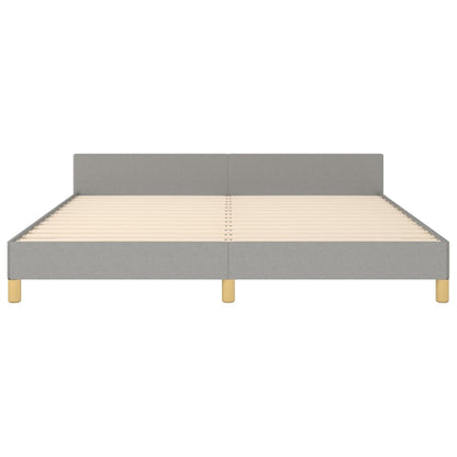 Giroletto senza Materasso Grigio Chiaro 180x200 cm Tessuto
