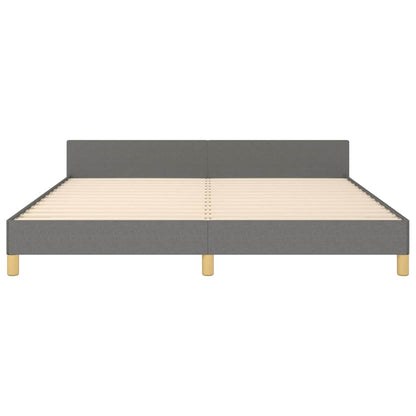 Giroletto senza Materasso Grigio Scuro 180x200 cm Tessuto