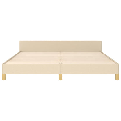 Giroletto senza Materasso Crema 180x200 cm in Tessuto