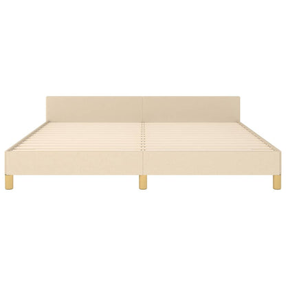 Giroletto senza Materasso Crema 180x200 cm in Tessuto