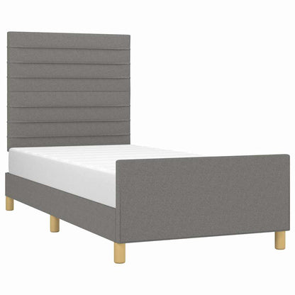Giroletto senza Materasso Grigio Scuro 80x200 cm Tessuto