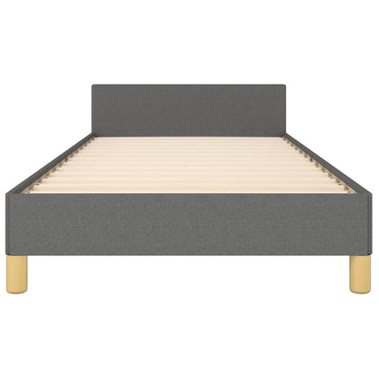 Giroletto senza Materasso Grigio Scuro 80x200 cm Tessuto