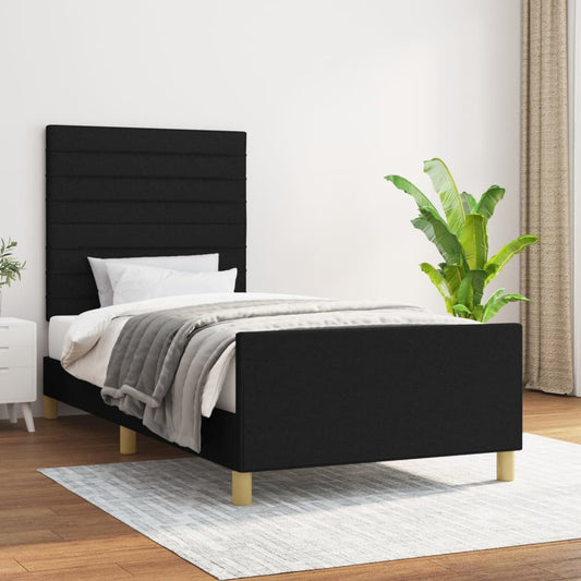 Giroletto senza Materasso Nero 80x200 cm Tessuto