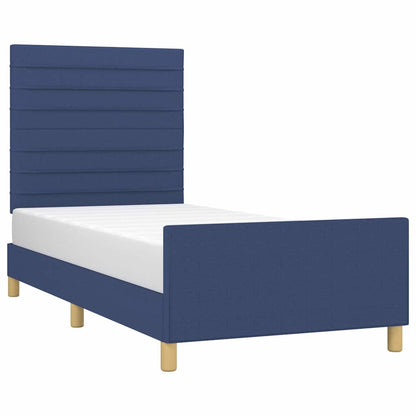 Giroletto senza Materasso Blu 80x200 cm in Tessuto