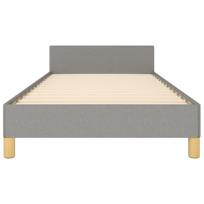 Giroletto senza Materasso Grigio Chiaro 90x190 cm Tessuto