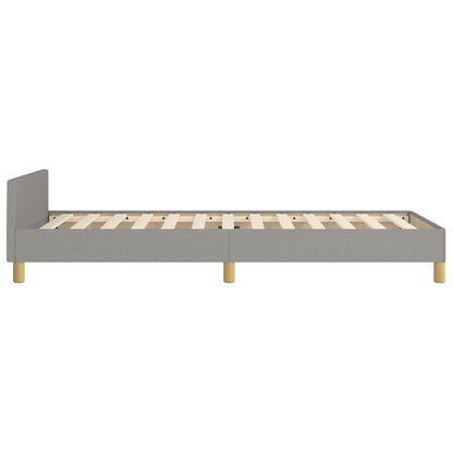 Giroletto senza Materasso Grigio Chiaro 90x190 cm Tessuto