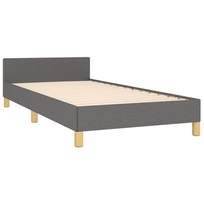 Giroletto senza Materasso Grigio Scuro 90x190 cm Tessuto