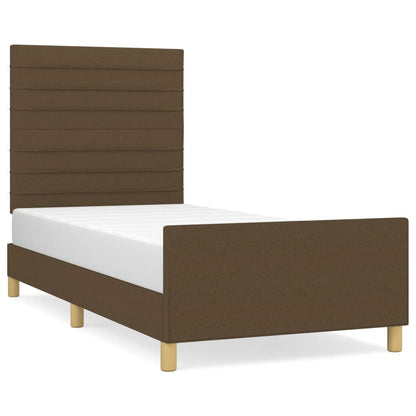 Giroletto senza Materasso Marrone Scuro 90x190 cm Tessuto | homemem39
