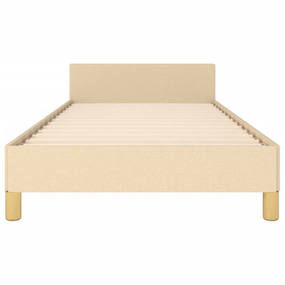 Giroletto senza Materasso Crema 90x190 cm in Tessuto