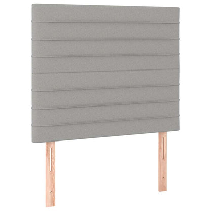 Giroletto senza Materasso Grigio Chiaro 90x200 cm Tessuto