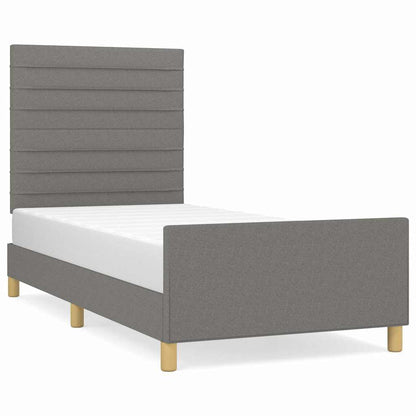 Giroletto senza Materasso Grigio Scuro 90x200 cm Tessuto