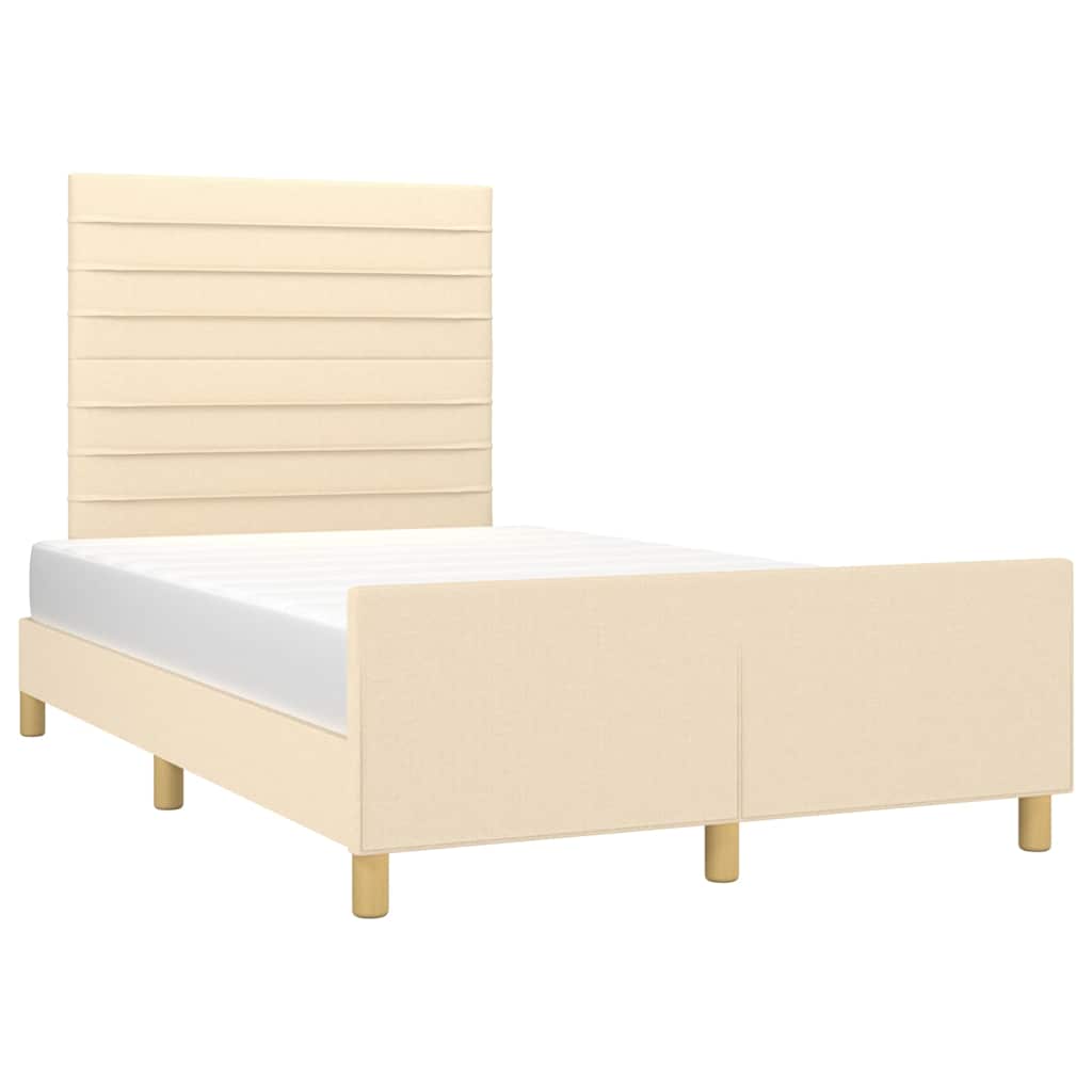 Giroletto senza Materasso Crema 120x200 cm Tessuto