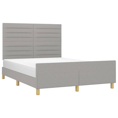 Giroletto senza Materasso Grigio Chiaro 140x190 cm Tessuto