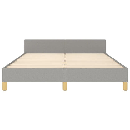 Giroletto senza Materasso Grigio Chiaro 140x190 cm Tessuto