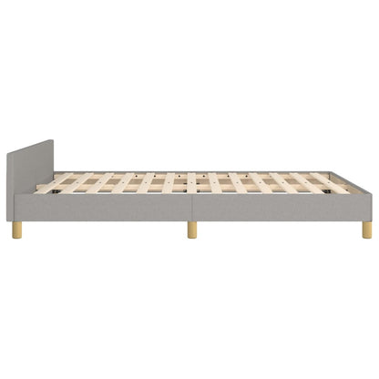 Giroletto senza Materasso Grigio Chiaro 140x190 cm Tessuto