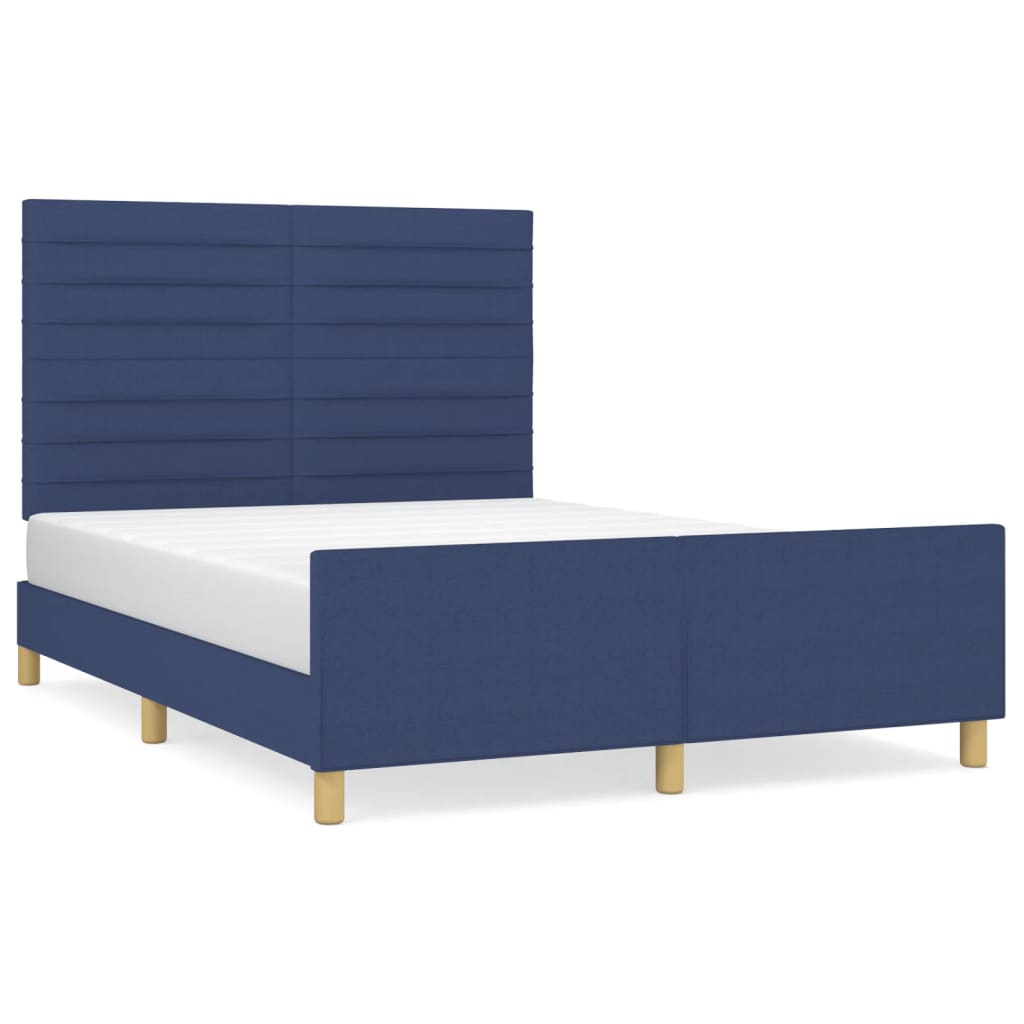 Giroletto senza Materasso Blu 140x190 cm in Tessuto - homemem39