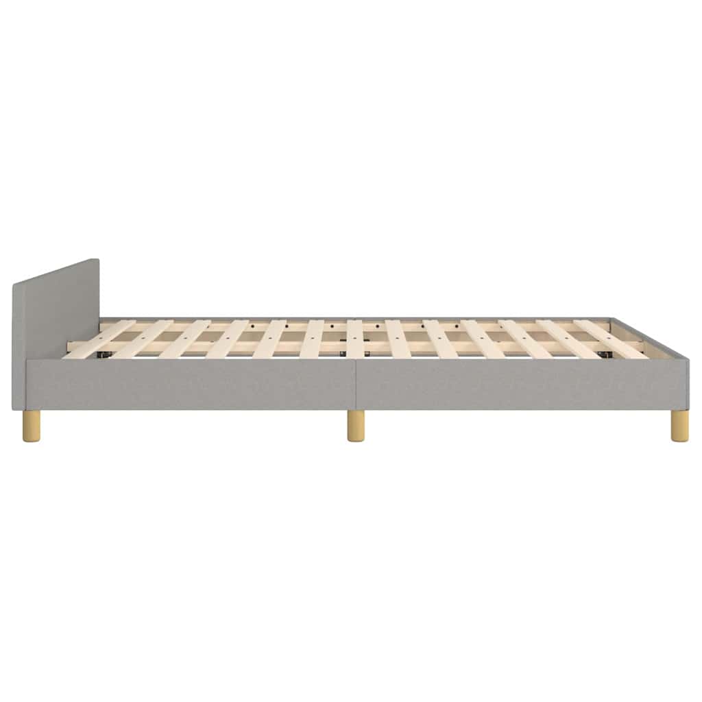 Giroletto senza Materasso Grigio Chiaro 140x200 cm Tessuto