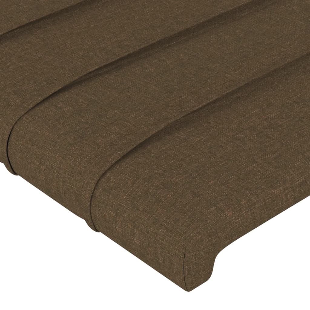 Giroletto senza Materasso Marrone Scuro 140x200 cm Tessuto